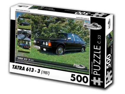Puzzle č. 53 - Tatra 613-3 1987 - 500 dílků  Puzzle č. 53 - Tatra 613 3 1987 - 500 dílků