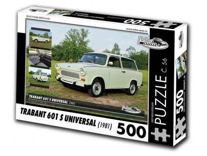 Puzzle č. 56 - Trabant 601 S Universal 1981 - 500 dílků  Puzzle č. 56 - Trabant 601 S Universal 1981 - 500 dílků