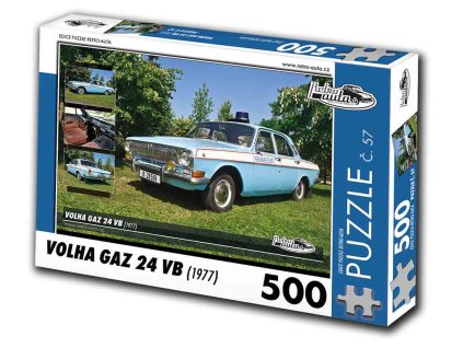 Puzzle č. 57 - Volha GAZ 24 VB 1977 - 500 dílků  Puzzle č. 57 - Volha GAZ 24 VB 1977 - 500 dílků