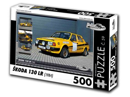 Puzzle č. 59 - Škoda 130 LR 1984 - 500 dílků  Puzzle č. 59 - Škoda 130 LR 1984 - 500 dílků