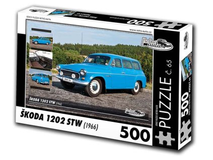 Puzzle č. 65 - Škoda 1202 STW 1966 - 500 dílků  Puzzle č. 65 - Škoda 1202 STW 1966 - 500 dílků