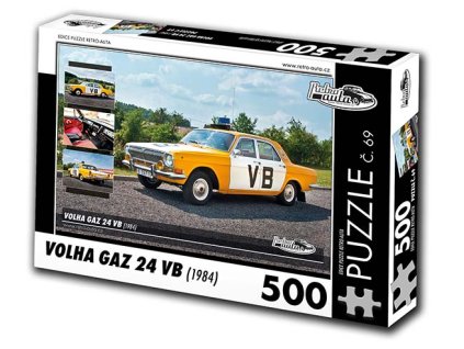 Puzzle č. 69 - Volha GAZ 24 VB 1984 - 500 dílků  Puzzle č. 69 - Volha GAZ 24 VB 1984 - 500 dílků