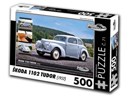 Puzzle č. 71 - Škoda 1102 Tudor 1952 - 500 dílků  Puzzle č. 71 - Škoda 1102 Tudor 1952 - 500 dílků