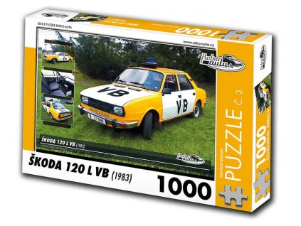 Puzzle č. 3 - Škoda 120L VB 1983 - 1000 dílků  Puzzle č. 3 - Škoda 120L VB 1983 - 1000 dílků