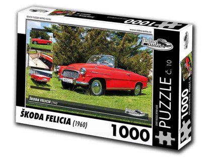 Puzzle č. 10 - Škoda Felicia 1960 - 1000 dílků  Puzzle č. 10 - Škoda Felicia 1960 - 1000 dílků