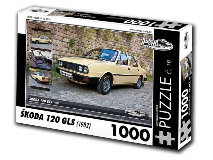 Puzzle č. 18 - Škoda 120 GLS 1982 - 1000 dílků  Puzzle č. 18 - Škoda 120 GLS 1982 - 1000 dílků