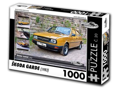 Puzzle č. 20 - Škoda Garde 1983 - 1000 dílků  Puzzle č. 20 - Škoda Garde 1983 - 1000 dílků