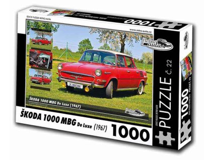 Puzzle č. 22 - Škoda 1000 MBG De Luxe 1967 - 1000 dílků  Puzzle č. 22 - Škoda 1000 MBŠkoda 1000 MBG De Luxe 1967 - 1000 dílků