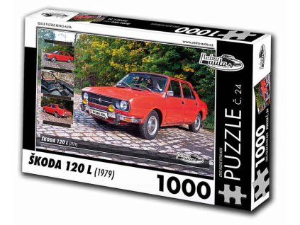 Puzzle č. 24 - Škoda 120 L 1979 - 1000 dílků  Puzzle č. 24 - Škoda 120 L 1979 - 1000 dílků