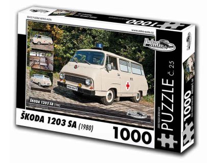 Puzzle č. 25 - Škoda 1203 SA 1980 - 1000 dílků  Puzzle č. 25 - Škoda 1203 SA 1980 - 1000 dílků