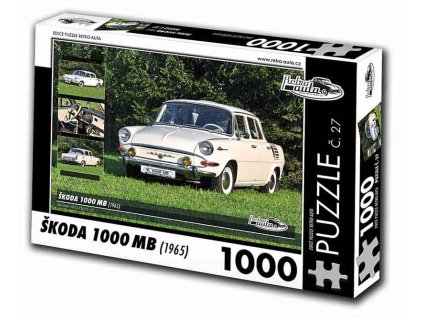 Puzzle č. 27 - Škoda 1000 MB 1965 - 1000 dílků  Puzzle č. 27 - Škoda 1000 MB 1965 - 1000 dílků