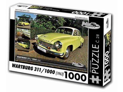 Puzzle č. 28 - Wartburg 311/1000 1963 - 1000 dílků  Puzzle č. 28 - Wartburg 311/1000 1963 - 1000 dílků