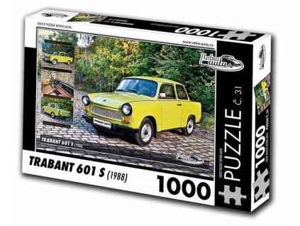 Puzzle č. 31 - Trabant 601 S 1988 - 1000 dílků  Puzzle č. 31 - Trabant 601 S 1988 - 1000 dílků