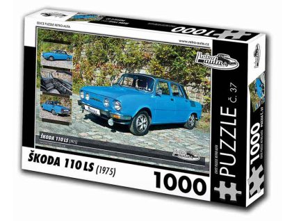 Puzzle č. 37 - Škoda 110 LS 1975 - 1000 dílků  Puzzle č. 37 - Škoda 110 LS 1975 - 1000 dílků