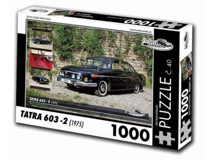 Puzzle č. 40 - Tatra 603-2 1975 - 1000 dílků  Puzzle č. 40 - Tatra 603-2 1975 - 1000 dílků