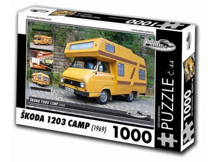 Puzzle č. 44 - Škoda 1203 CAMP 1969 - 1000 dílků  Puzzle č. 44 - Škoda 1203 CAMP 1969 - 1000 dílků