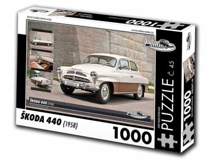 Puzzle č. 45 - Škoda 440 1958 - 1000 dílků  Puzzle č. 45 - Škoda 440 1958 - 1000 dílků
