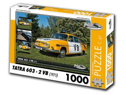 Puzzle č. 47 - Tatra 603-2 VB 1975 - 1000 dílků  Puzzle č. 47 - Tatra 603 2 VB 1975 - 1000 dílků