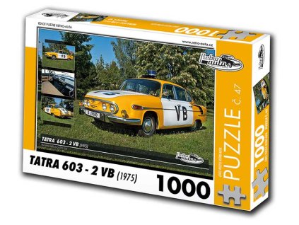 Puzzle č. 47 - Tatra 603-2 VB 1975 - 1000 dílků  Puzzle č. 47 - Tatra 603 2 VB 1975 - 1000 dílků
