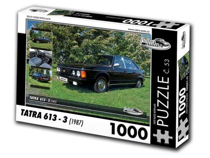 Puzzle č. 53 - Tatra 613-3 1987 - 1000 dílků  Puzzle č. 53 - Tatra 613 3 1987 - 1000 dílků