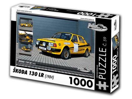 Puzzle č. 59 - Škoda 130 LR 1984 - 1000 dílků  Puzzle č. 59 - Škoda 130 LR 1984 - 1000 dílků