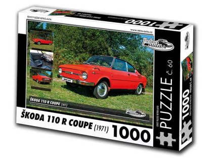 Puzzle č. 60 - Škoda 110 R Coupe 1971 - 1000 dílků  Puzzle č. 60 - Škoda 110R Coupe 1971 - 1000 dílků
