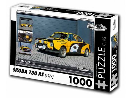 Puzzle č. 62 - Škoda 130 RS 1977 - 1000 dílků  Puzzle č. 62 - Škoda 130 RS 1977 - 1000 dílků