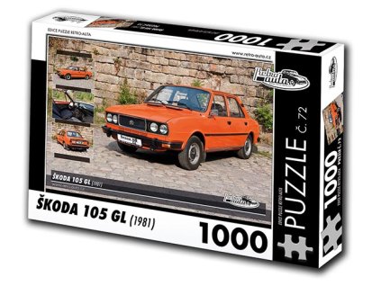 Puzzle č. 72 - Škoda 105 GL 1981 - 1000 dílků  Puzzle č. 72 - Škoda 105 GL 1981 - 1000 dílků