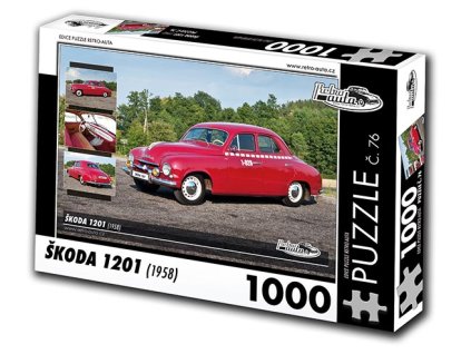 Puzzle č. 76 - Škoda 1201 1958 - 1000 dílků  Puzzle č. 76 - Škoda 1201 1958 - 1000 dílků
