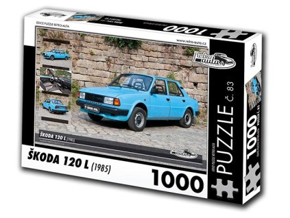 Puzzle č. 83 - Škoda 120 L 1985 - 1000 dílků  Puzzle č. 83 - Škoda 120L 1985 - 1000 dílků