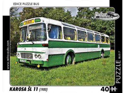 Puzzle bus č. 7 - Karosa ŠL 11 1980 - 40 dílků  Puzzle bus č. 3 - Karosa ŠL 11 1980 - 40 dílků