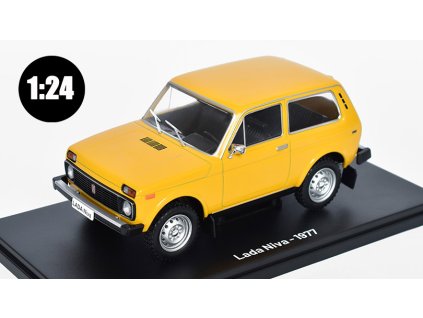 Lada Niva VAZ 2121 - 1977 1:24 - časopis Nezapomenutelné auta #7 s modelem  Lada Niva VAZ 2121 - kovový model auta