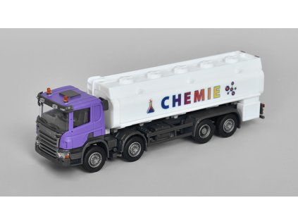 Scania P-Serie 8x2 Cisterna Chemie 1:87 - Olm Design  Scania P 8x2 ?isterna Chemie 1:87 - model kamionu