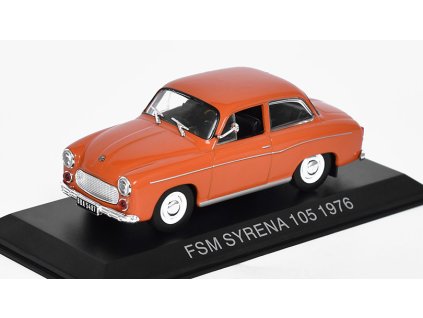 FSM Syrena 105 1:43 Legendární Automobily minulé éry - časopis s modelem #126  Syrena FSM 105 - kovový model auta