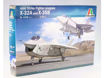 Letadla JSF Program X-32A a X-35B 1:72 - stavebnice Italeri  Letadla X-32A a X-35B - ModelKIT