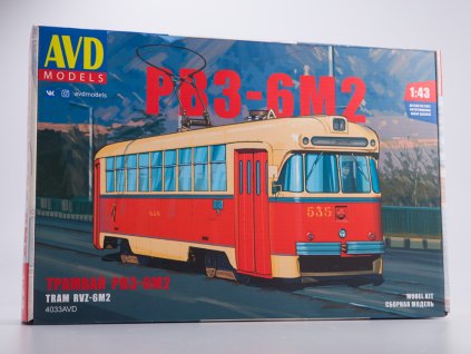 RVZ-6M2 tramvaj 1:43 - AVD - BAZAROVÉ ZBOŽÍ  Tramvaj RVZ-6M2 - stavebnice AVD