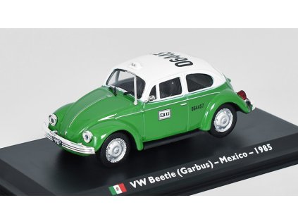 Volkswagen Beetle Garbus Taxi Mexico City 1985 - 1:43 časopis s modelem  VW Beetle Garbus Taxi Mexico - kovový model taxi