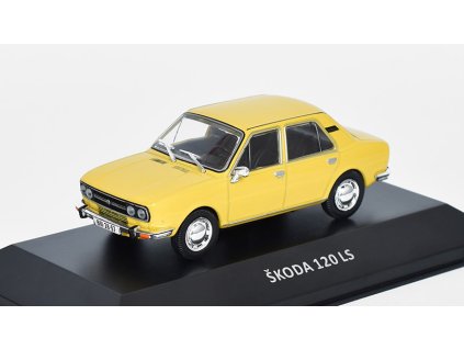 Škoda 120 LS 1977 1:43 Kaleidoskop slavných vozů časopis s modelem #25  Škoda 120LS DeAgostini - kovový model auta