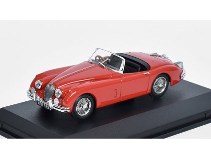 Jaguar XK 150 Roadster červený 1:43 - Oxford  Jaguar XK150 - Oxford - kovový model auta