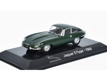 Jaguar E-Type 1961 1:43 - Altaya časopis s modelem  Jaguar E Type 1961 - kovový model auta