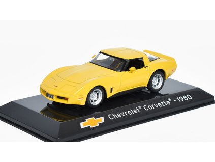 Chevrolet Corvette 1980 1:43 - Altaya časopis s modelem  Chevrolet Corvette - kovový model auta