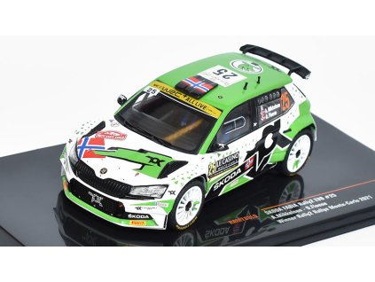 Škoda Fabia R5 EVO #25 Rallye Monte-Carlo A.Mikkelsen/O.Floene 1:43 - IXO Models  Škoda Fabia R5, No.25, Rallye WM,  Monte-Carlo - IXO Models - kovový model