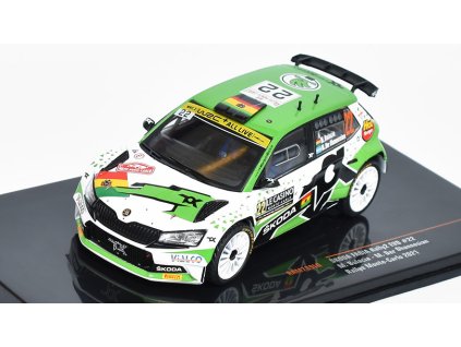Škoda Fabia R5 EVO #22 Rallye Monte-Carlo 1:43 - IXO  Skoda Fabia R5 No.22 Rally2 Monte Carlo - IXO Models - kovový model