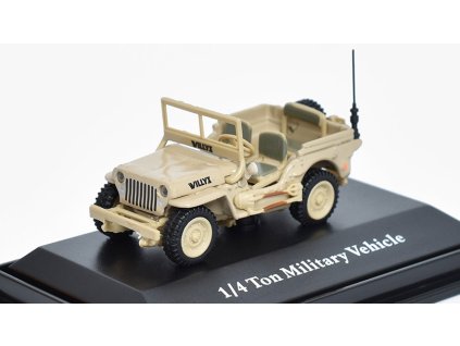 Military Vehicles 1/4 Ton 1:72 - Cararama  Military Vehicles 1/4 Ton - kovový model auta