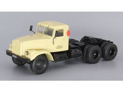 KrAZ-258B1 1:43 - Kultovní auta SSSR Náklaďáky No.17 časopis s modelem  KrAZ 258B1 - kovový model auta