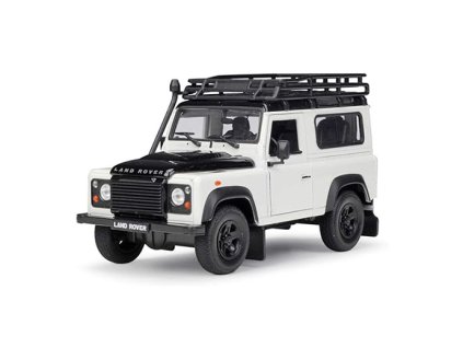 Land Rover Defender se střešním nosičem 1:24 - Welly  Land Rover Defender - model auta