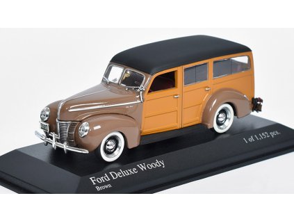 Ford DeLuxe Woody 1940 1:43 - Minichamps  Ford DeLuxe Woody 1940 - kovový model