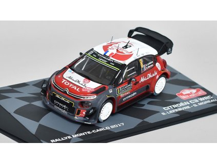 Citroen C3 WRC #8 Rallye Monte-Carlo 2017 1:43 - Atlas časopis s modelem  Citroen C3 WRC No.8 Rally Monte Carlo 2017 - kovový model auta