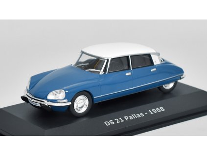 Citroen DS 21 Pallas - 1968 1:43 - Hachette časopis s modelem  Citroen DS 21 Pallas - 1968 - kovový model auta