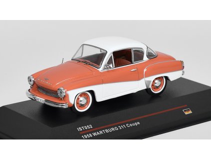 Wartburg 311 Coupe 1958 1:43 - IST models  Wartburg 311 Coupe 1958  - kovový model auta